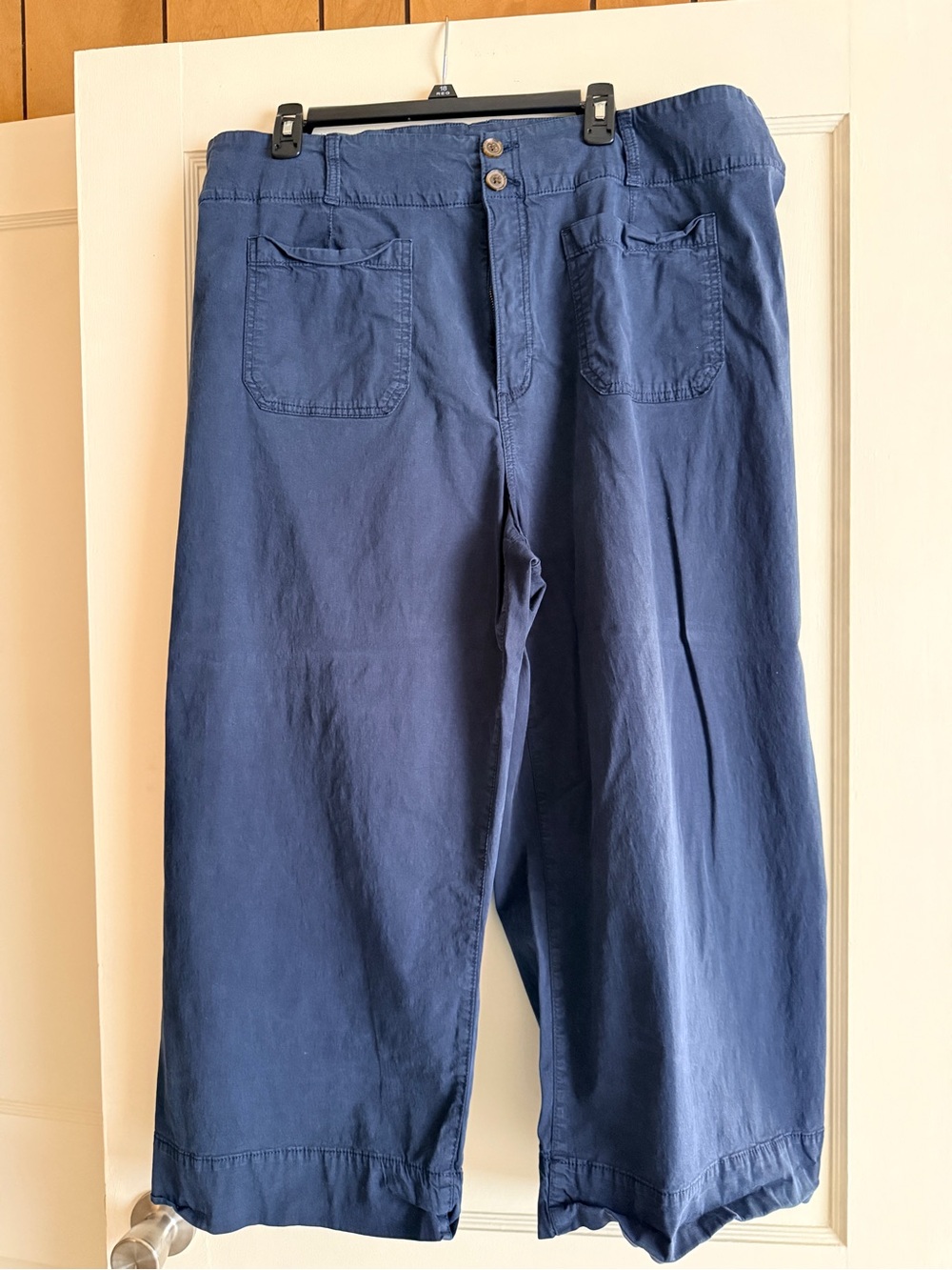 Casual Wide-Leg Cotton Pants